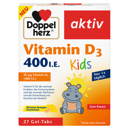 Doppelherz aktiv Vitamin D3 400 I.E. Kids, 27 Gel-Tabs