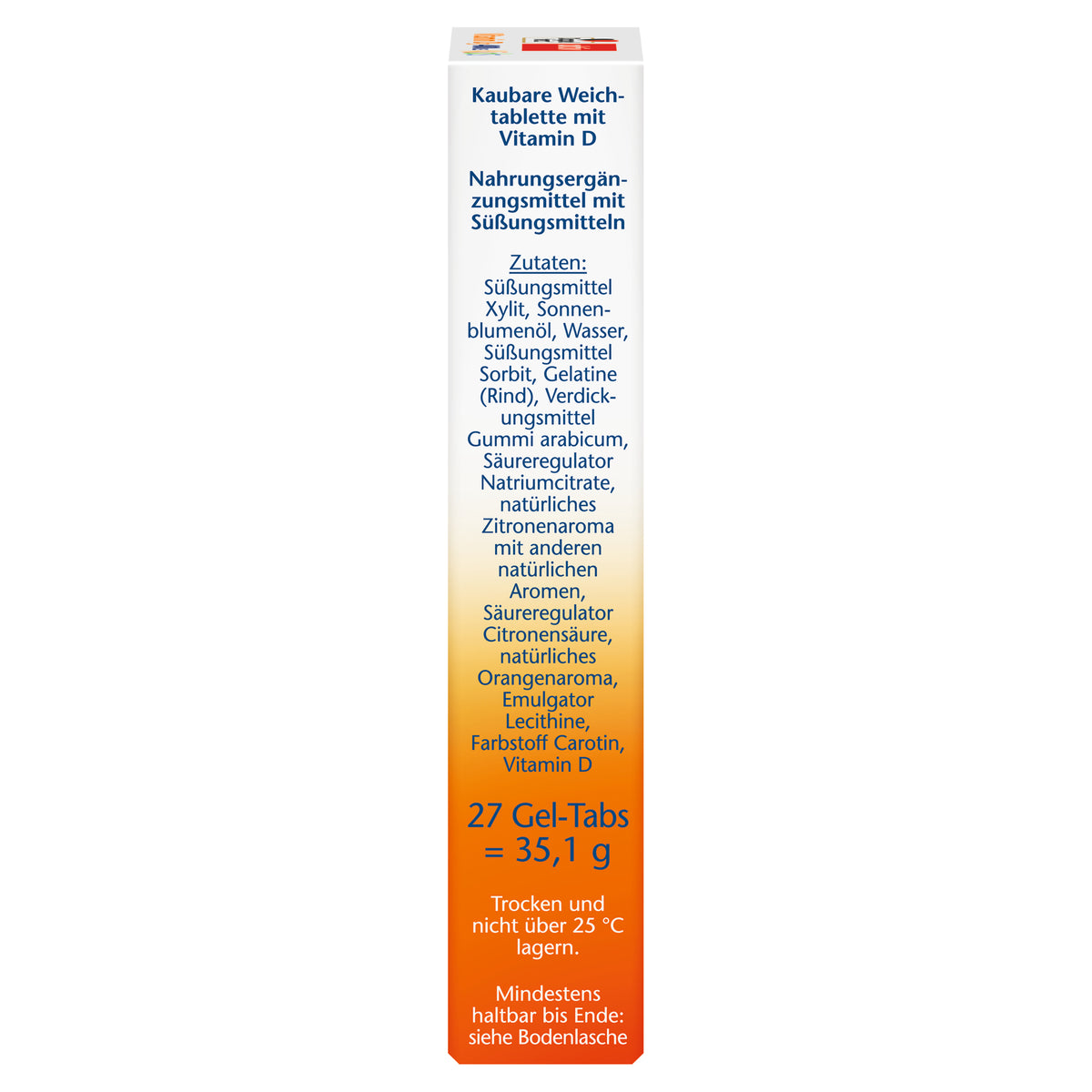 Doppelherz aktiv Vitamin D3 400 I.E. Kids, 27 Gel-Tabs