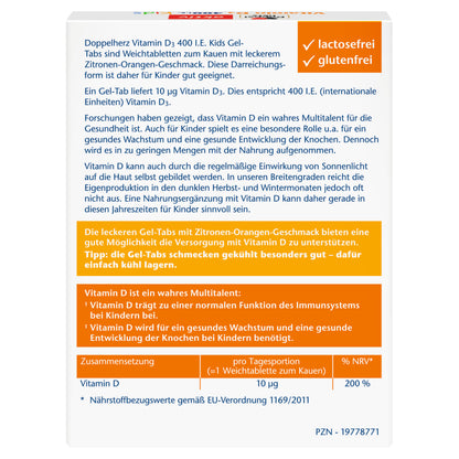 Doppelherz aktiv Vitamin D3 400 I.E. Kids, 27 Gel-Tabs