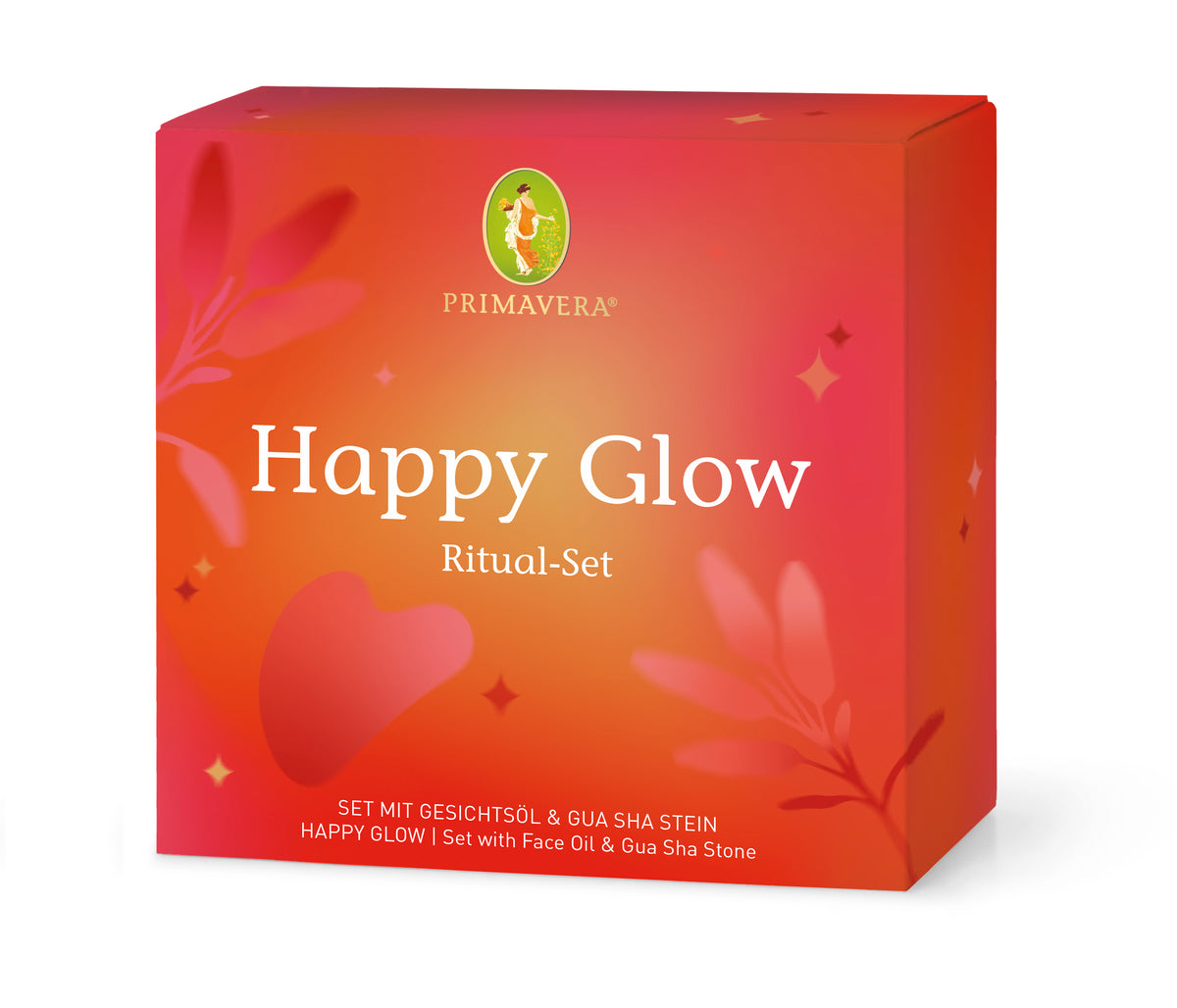 PRIMAVERA Happy Glow 水潤亮采臉部保養組｜Vital Face Oil 50ml＋天然刮痧板｜Bio 有機 × NATRUE 認證 × Vegan