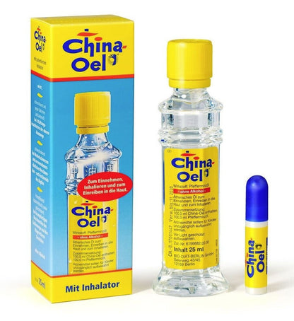 德國百靈油25ml｜感冒鼻塞舒緩薄荷油 +吸入器1組