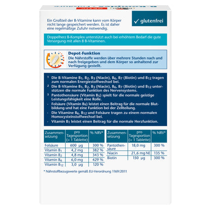 Doppelherz B-Komplex + Folsäure Depot Mini-Tabletten, 150 St, 45,8 g
