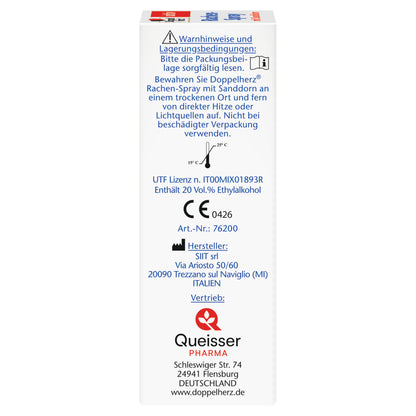 Doppelherz 雙心 沙棘喉嚨舒緩噴霧 30ml｜乾癢卡卡必備