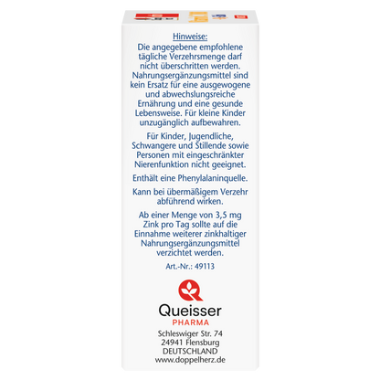 Doppelherz aktiv Vitamin C 1000 DIRECT + D3 + Zinc 20 Portion Sachets