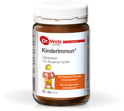 Dr. Wolz KinderImmun｜兒童免疫粉65g｜維生素 D、C、B 群、初乳、益生菌
