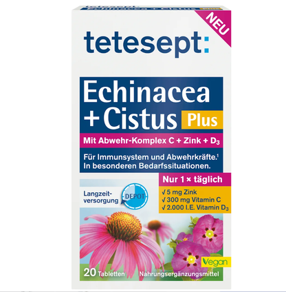 tetesept Echinacea + Cistus Plus tablets, 20 pcs