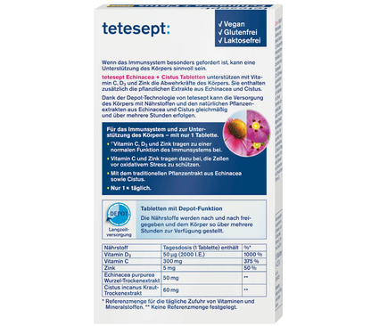 tetesept Echinacea + Cistus Plus tablets, 20 pcs