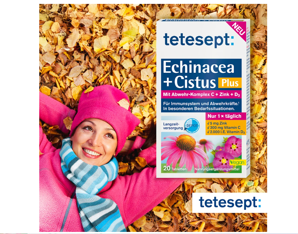 tetesept Echinacea + Cistus Plus tablets, 20 pcs