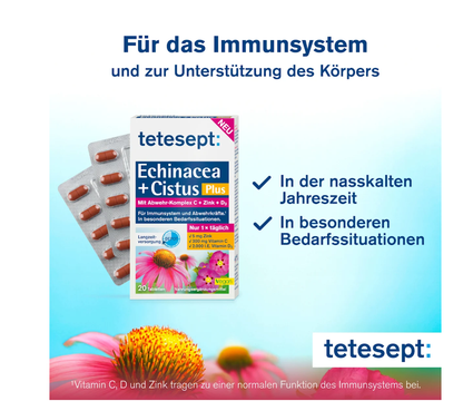 tetesept Echinacea + Cistus Plus tablets, 20 pcs