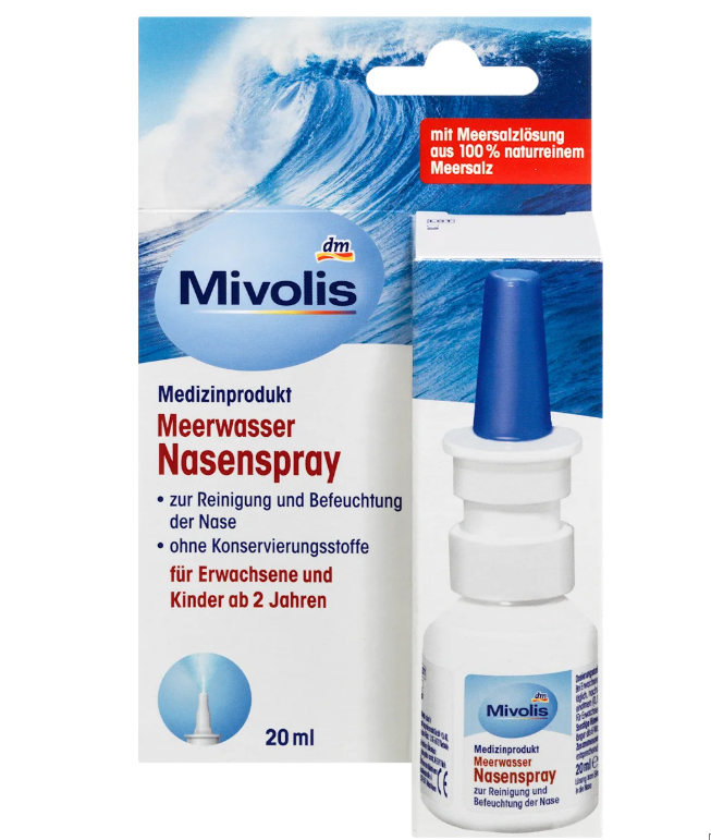 Mivolis Meerwasser Nasenspray, 20 ml