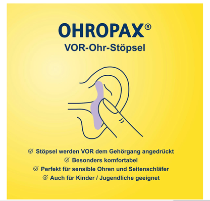 Ohropax Classic Earplugs, 12 pieces