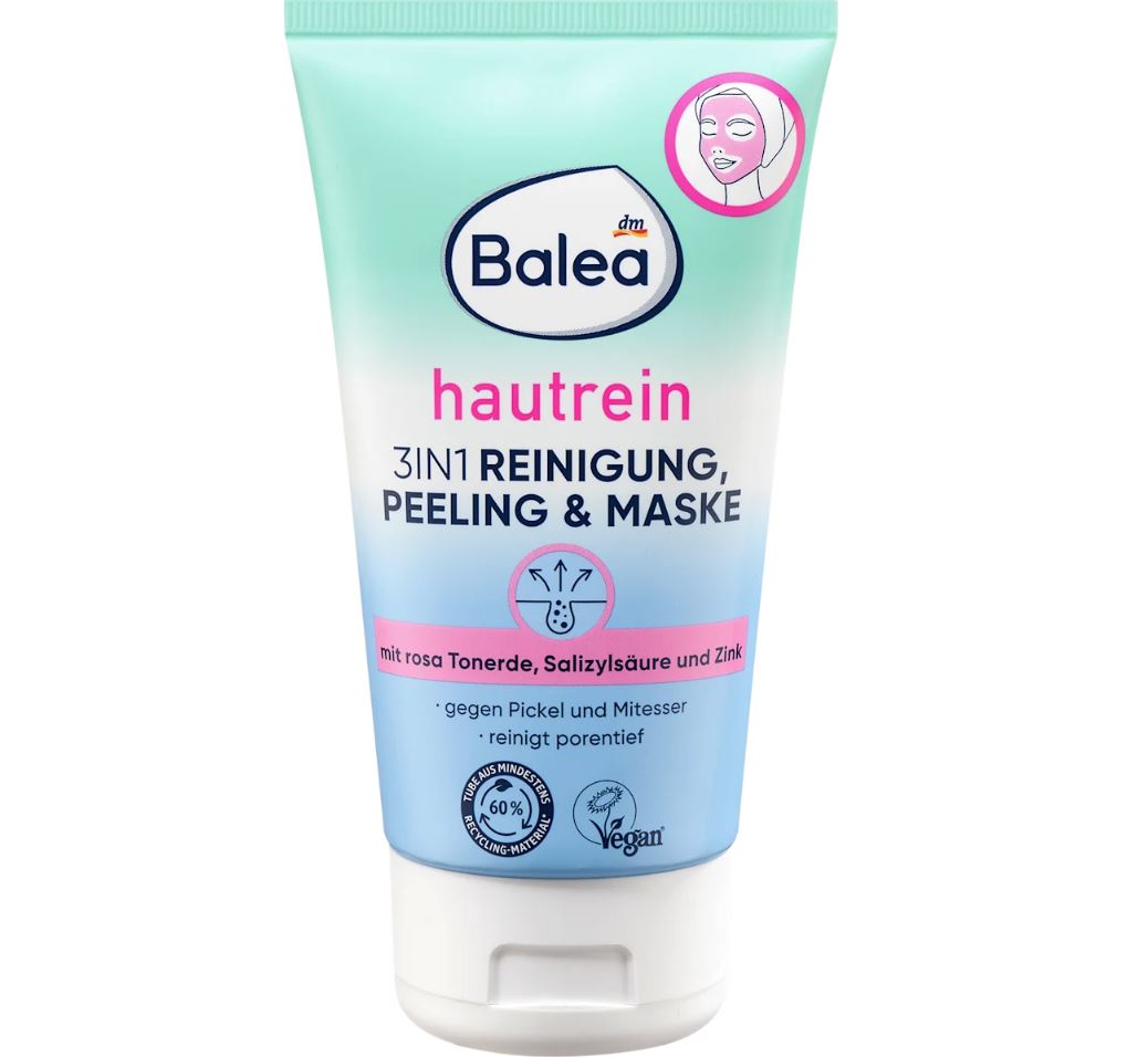 Balea 清潔、去角質和面膜三合一，150 ml