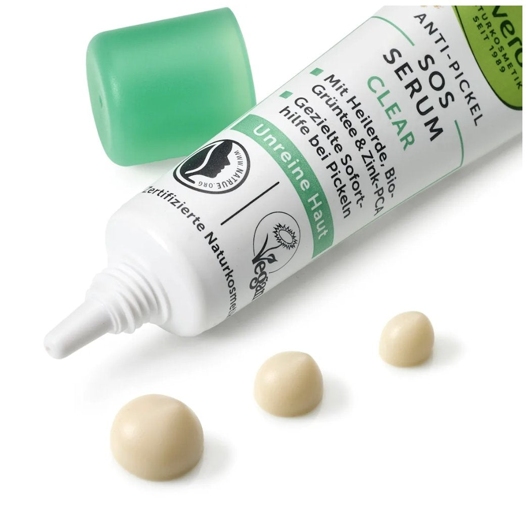 alverde 抗痘 SOS 精華 15ml｜德國火山泥抗痘精華 清爽控油 快速鎮定