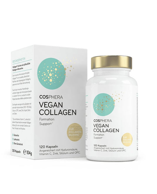 Cosphera Vegane Kollagen-Bildung Kapseln mit Vollagen®, 120 St