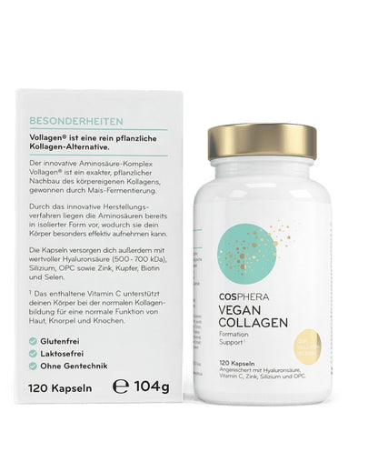 Cosphera 純素膠原蛋白形成膠囊含 專利Vollagen®，120 粒