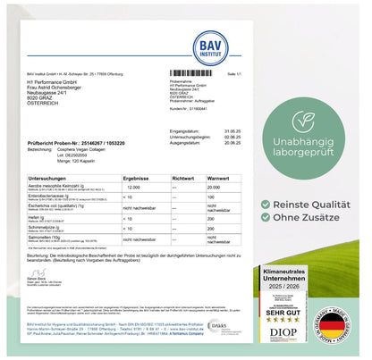 Cosphera 純素膠原蛋白形成膠囊含 專利Vollagen®，120 粒