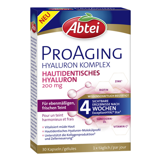 Abtei ProAging Hyaluron Komplex, 30 Kapseln