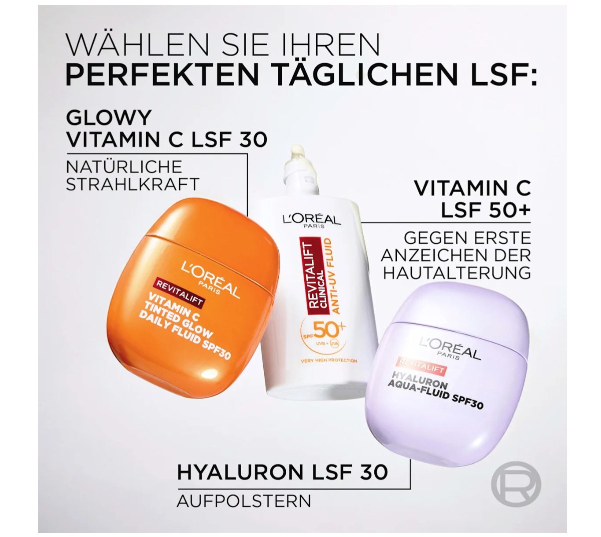 L'ORÉAL PARIS REVITALIFT Daily Fluid Tinted Glow SPF 30 with Vitamin C, 40 ml