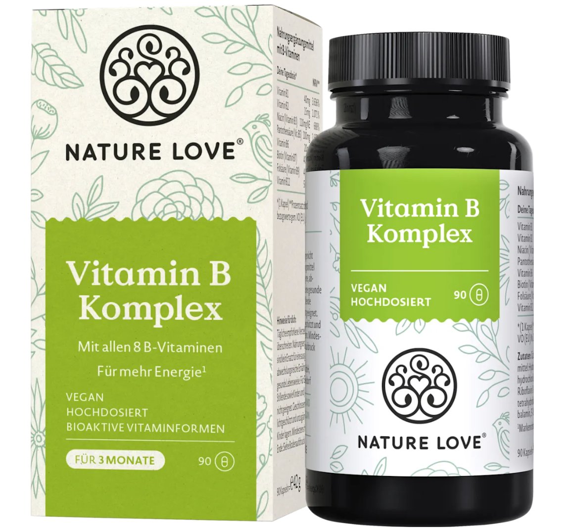 Nature Love Vitamin B Komplex Kapseln, 90 St, 42 g