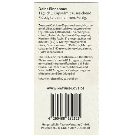 Nature Love Vitamin B Komplex Kapseln, 90 St, 42 g