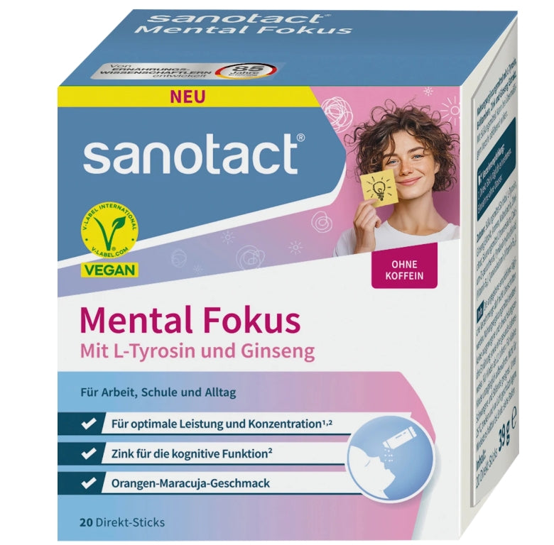 sanotact 左旋酪氨酸專注力粉劑，20包入, 40 克