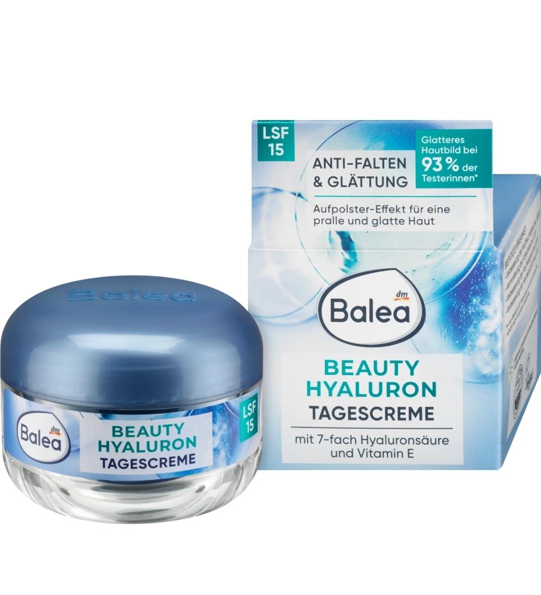 Balea Gesichtscreme Anti Falten Beauty Hyaluron LSF 15, 50 ml