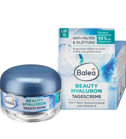 Balea Gesichtscreme Anti Falten Beauty Hyaluron LSF 15, 50 ml