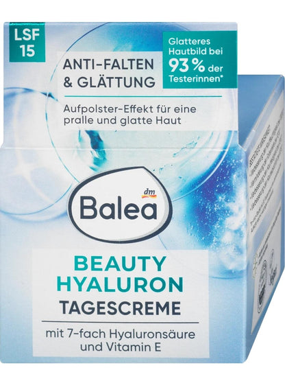 Balea Gesichtscreme Anti Falten Beauty Hyaluron LSF 15, 50 ml