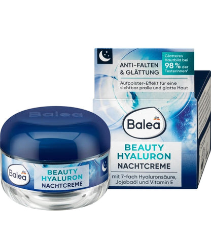 Balea 抗皺美容透明質酸晚霜，50 ml