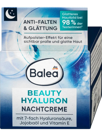 Balea 抗皺美容透明質酸晚霜，50 ml