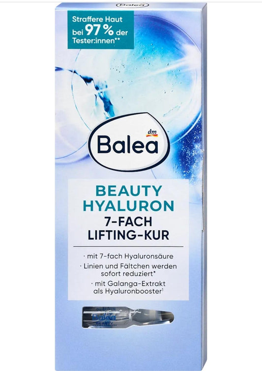 Balea Ampoules Beauty 透明質酸提升護理 (7x1 毫升)，7 毫升