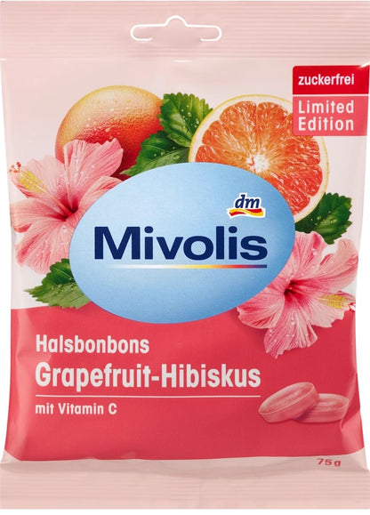 Mivolis 葡萄柚芙蓉喉嚨含片 75 克
