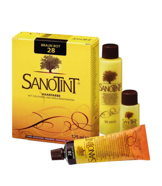 Sanotint 植物萃取染髮劑 28 號 咖啡紅 色 125 ml 