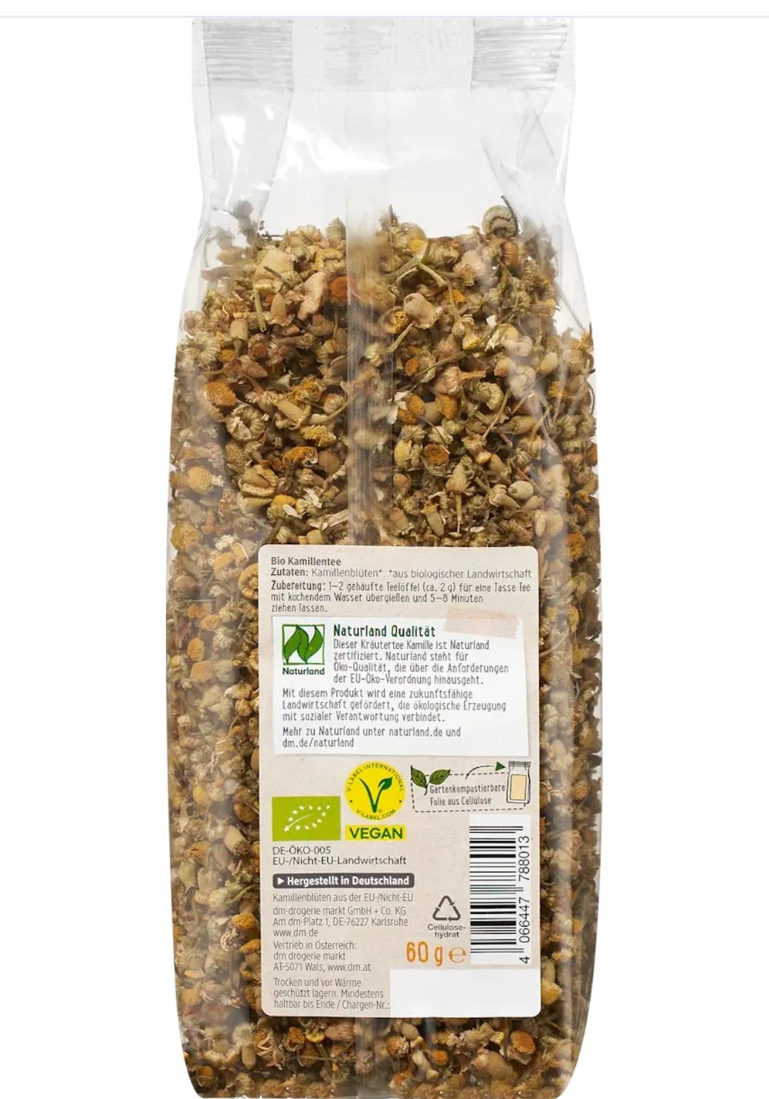 dmBio Kräutertee Kamille, lose, 60 g