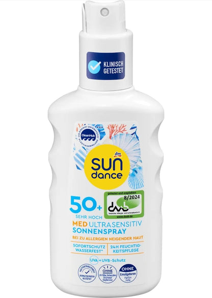 SUNDANCE Sonnenspray MED ultra sensitiv LSF 50+, 200 ml