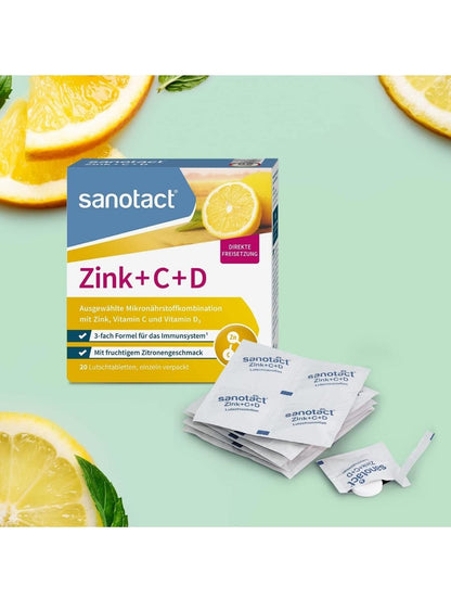 Sanotact Zink + C + D Lutschtabletten