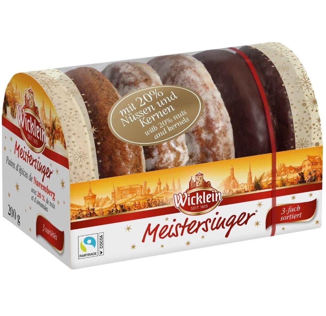 Wicklein Meistersinger Feine Nürnberger Oblaten-Lebkuchen 200g