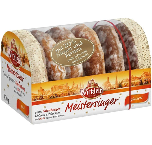 Wicklein Meistersinger Feine Nürnberger Oblaten-Lebkuchen glasiert 200g