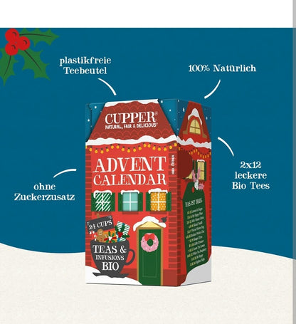 Cupper Adventskalender 2025, 24 Tassen Teegenuss, 1 St
