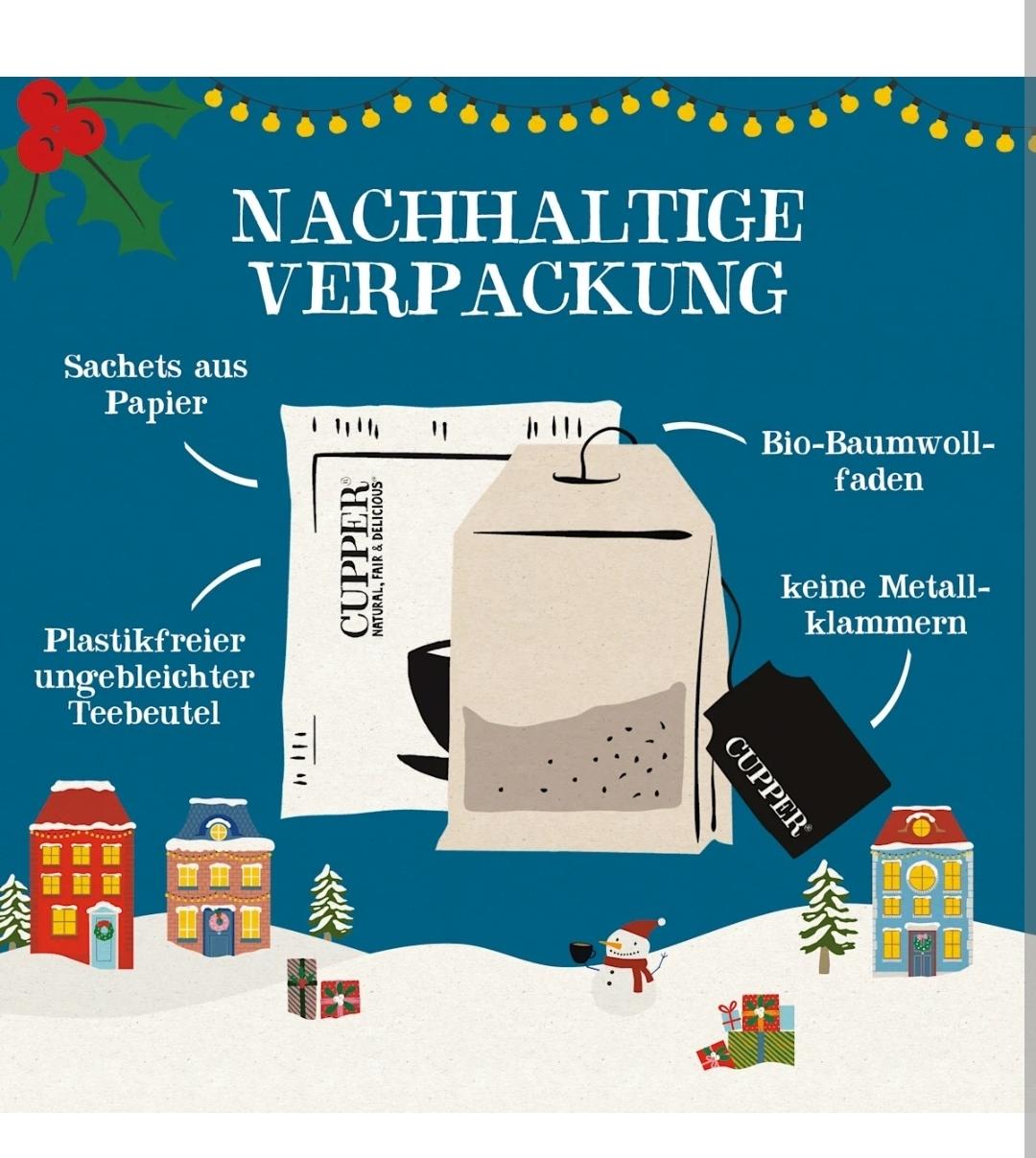 Cupper Adventskalender 2025, 24 Tassen Teegenuss, 1 St