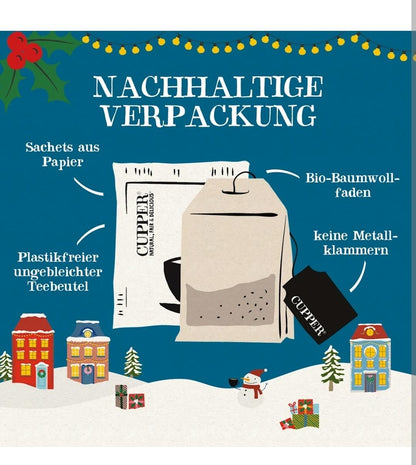 Cupper Adventskalender 2025, 24 Tassen Teegenuss, 1 St