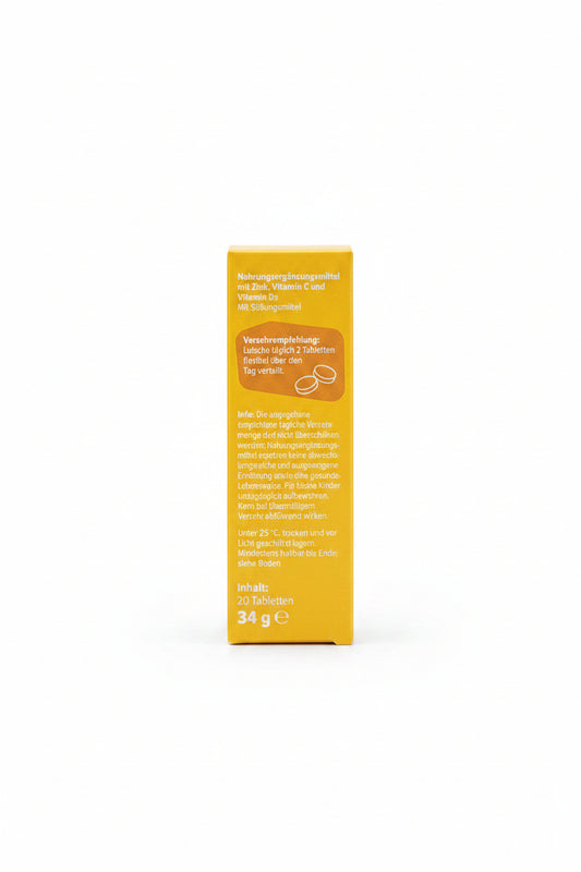 sanotact Zink + Vitamin C + D3 Lutschtabletten 20 St. | 3-fach Immun-Formel