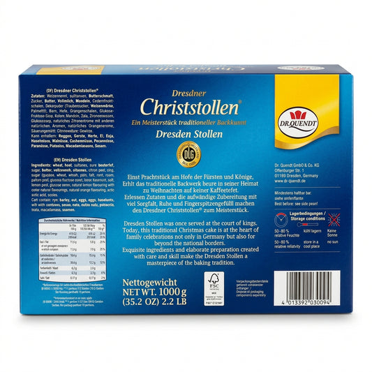 Dr. Quendt Dresdner Christstollen, 1000 g