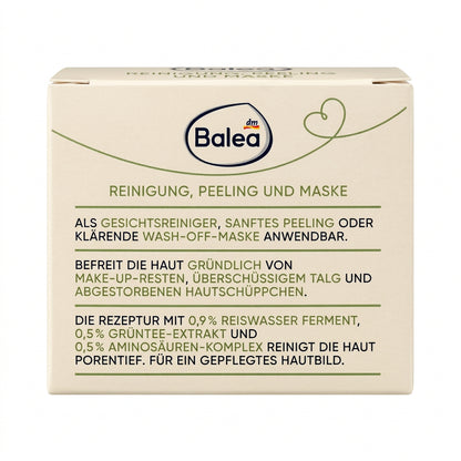 Balea Gentle Mochi Cleanser 3in1 Reinigungspflege mit Reiswasser-Ferment – Reinigung, Peeling & Maske – 100 ml