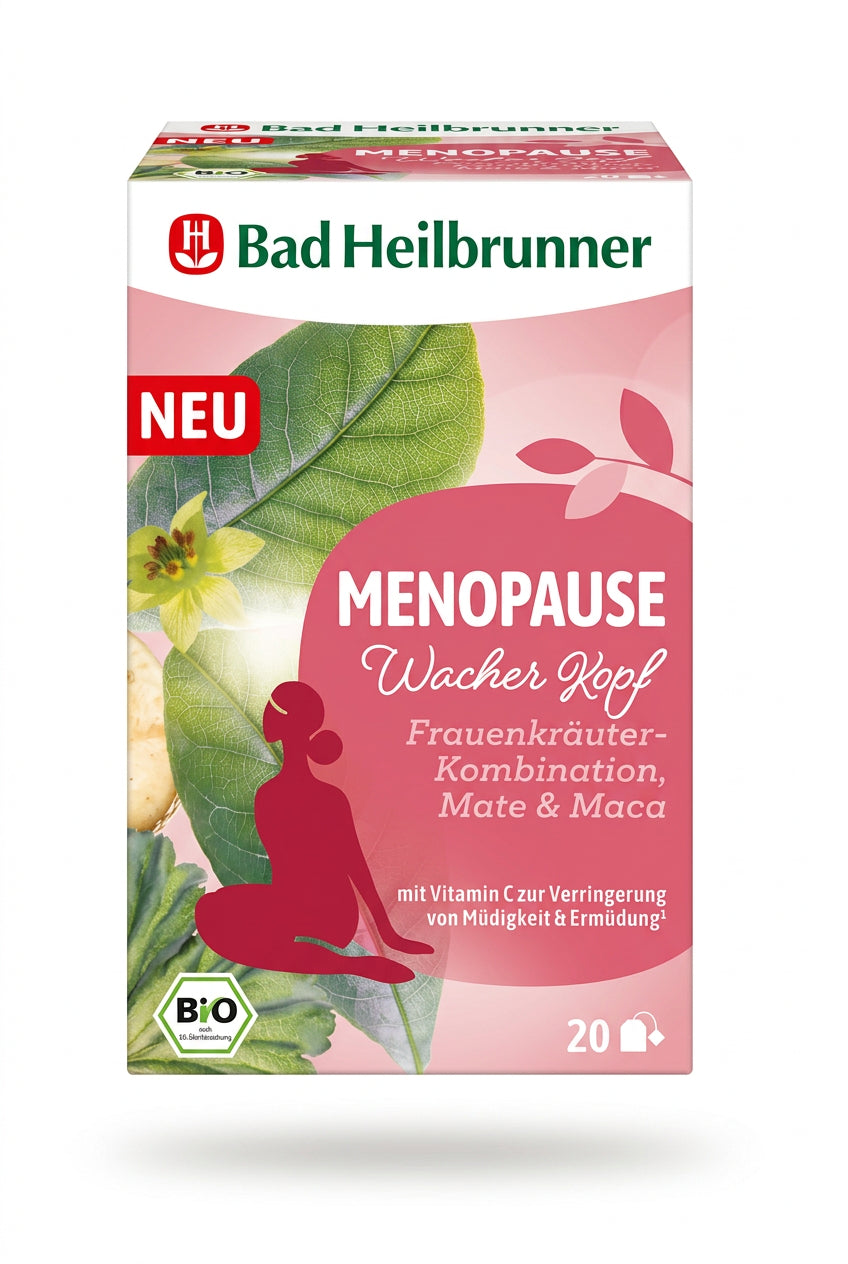 Bad Heilbrunner Wacher Kopf 瑪黴茶・瑪卡草本茶包 20入｜熟齡女性日常