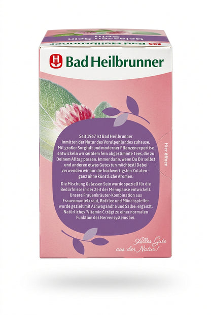 Bad Heilbrunner Gelassen Sein 鼠尾草・南非醉茄草本茶包 20入｜熟齡女性日常