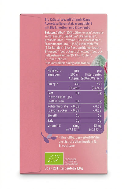 Bad Heilbrunner Gelassen Sein 鼠尾草・南非醉茄草本茶包 20入｜熟齡女性日常