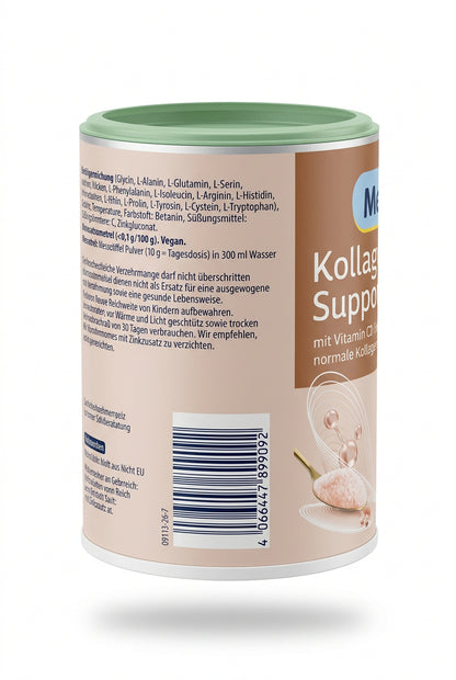 Mivolis Kollagen Support 純素胺基酸粉（含維他命C＋鋅）覆盆子口味 200g
