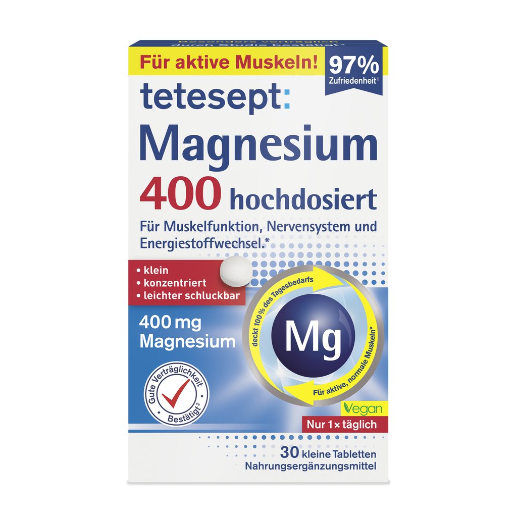 tetesept Magnesium 400 hochdosiert 30 Stk.