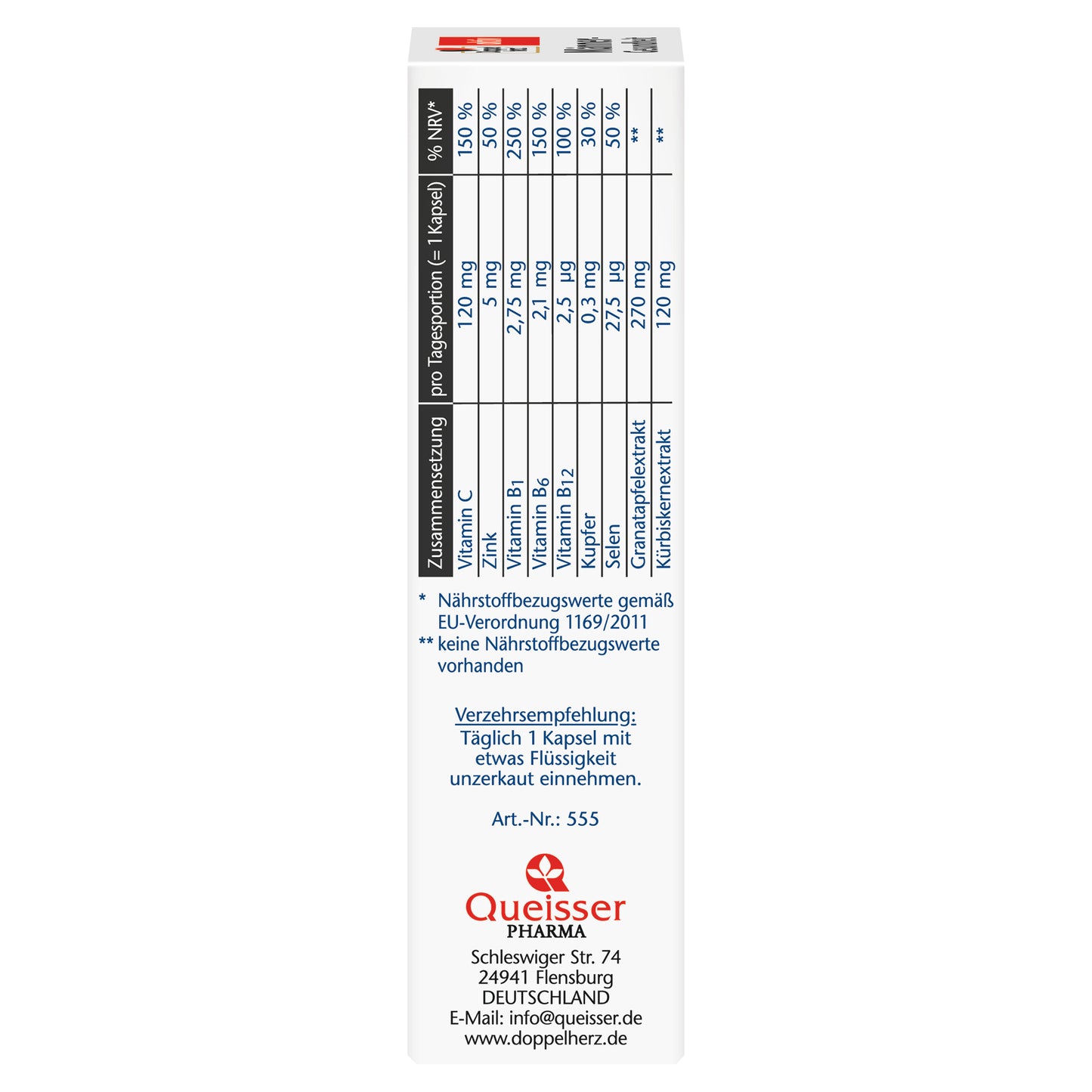 Doppelherz Men's Health Testosterone Levels + Immune System 30 pcs.